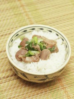 砂肝の酒蒸し茶漬け-レシピのメイン写真