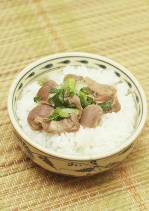 砂肝の酒蒸し茶漬け-レシピのメイン写真