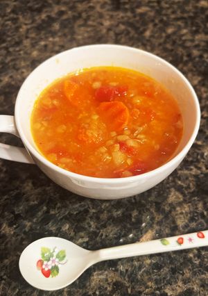 レンズ豆のトマトスープ-レシピのメイン写真