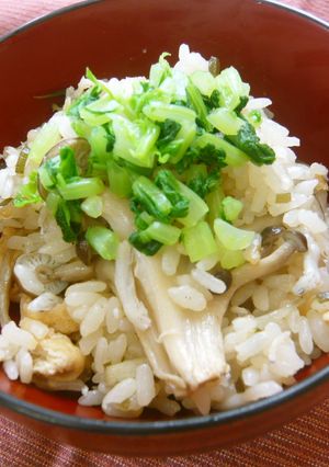 炊飯器で◎油揚げときのこの炊き込みご飯-レシピのメイン写真