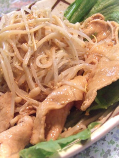 ヘルシー☆豚しゃぶ＆もやしのごま酢あえ-レシピのメイン写真