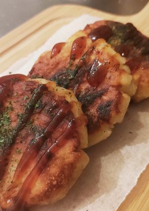 お好み焼き風芋餅-レシピのメイン写真