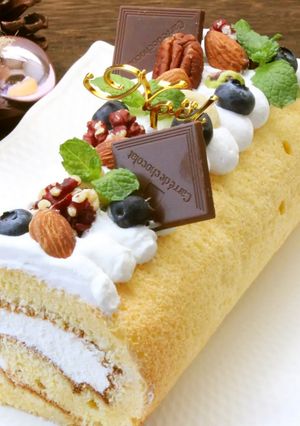 ヨーグルトクリームのロールケーキ-レシピのメイン写真