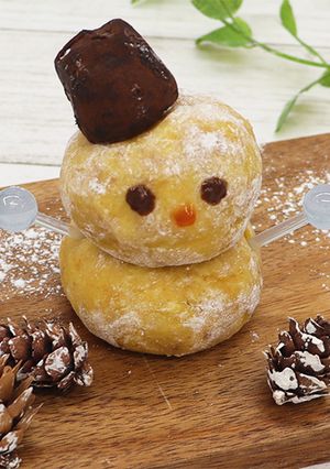 簡単&お手軽*雪だるまケーキ-レシピのメイン写真