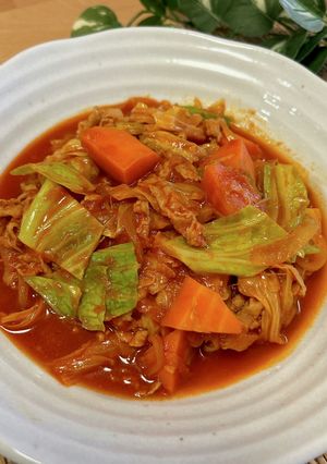 コンソメ不要!豚肉と野菜のトマト煮込み-レシピのメイン写真