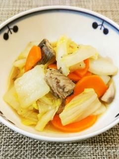 さば缶と白菜のレモン炒め-レシピのメイン写真