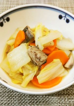 さば缶と白菜のレモン炒め-レシピのメイン写真