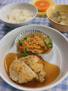 れんこん入りハンバーグ-レシピのメイン写真