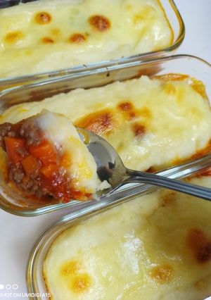 ミートソースとマッシュポテトのパイ-レシピのメイン写真