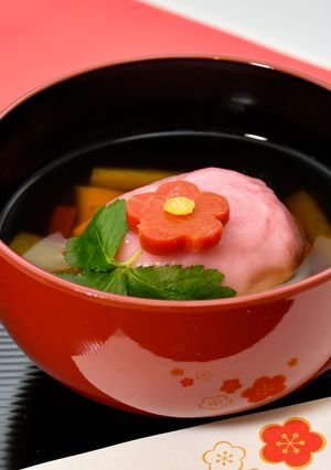 梅白玉餅のすまし汁-レシピのメイン写真