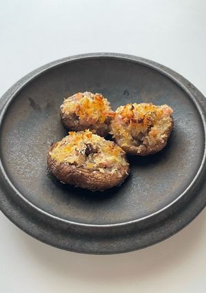 （食品ロス削減）しいたけのパン粉焼き-レシピのメイン写真