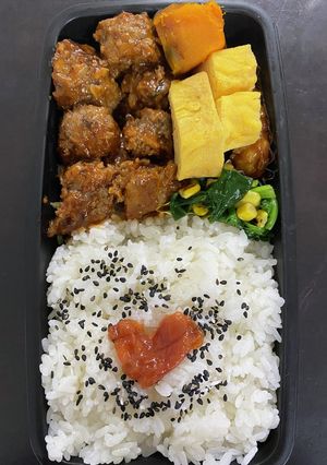 頑張るパパへ㊵ハンバーグ弁当-レシピのメイン写真