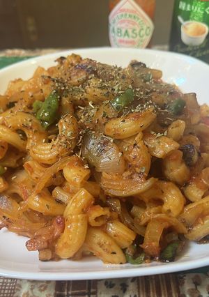 マカロニのナポリタン-レシピのメイン写真
