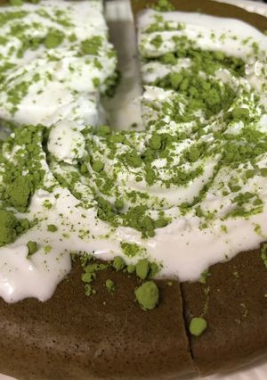 活力鍋、一石二鳥クッカーで抹茶ケーキ-レシピのメイン写真