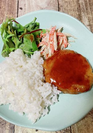美味しい！照焼き蓮根つくねバーグ-レシピのメイン写真