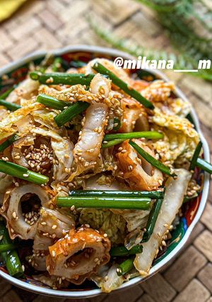 白菜とねぎの韓国風♡コチュジャンサラダ-レシピのメイン写真