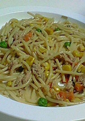 手抜き＼（＾０＾）／和風のツナパスタ☆彡-レシピのメイン写真