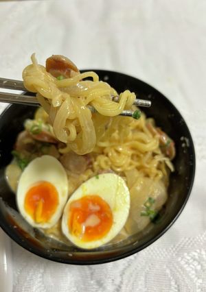 ロゼ辛ラーメン アレンジ 辛さ控えめ-レシピのメイン写真