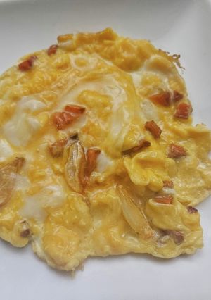 朝食に!ふわとろニンニク人参玉子!-レシピのメイン写真