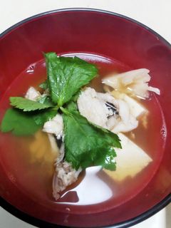魚のあらで潮汁♪お吸い物です♡-レシピのメイン写真