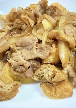 油あげ入り豚の生姜焼き-レシピのメイン写真