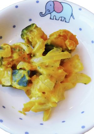 【保育園給食】かぼちゃサラダ-レシピのメイン写真