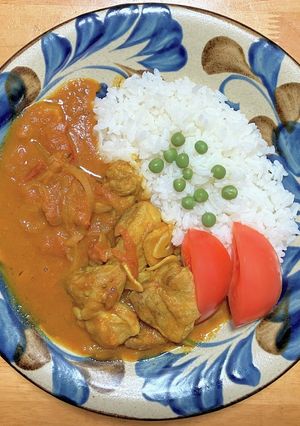 鶏もも肉とトマトと玉ネギの無水カレー-レシピのメイン写真