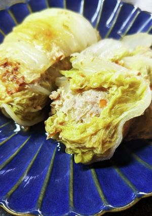 肉汁ジュワ～☆白菜のハンバーグ巻き-レシピのメイン写真