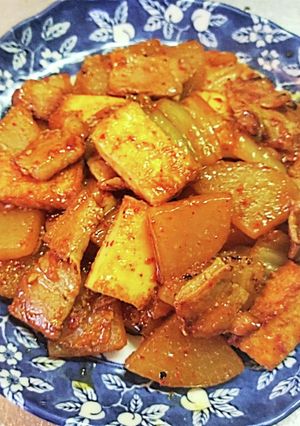 豚キムチ大根厚揚げの 炒め煮-レシピのメイン写真