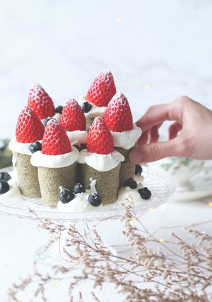 モノクロ♡キャンドルケーキ-レシピのメイン写真