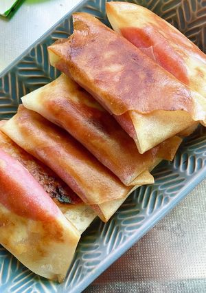 パリパリ！ピザ春巻きご飯入り-レシピのメイン写真
