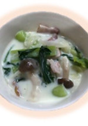 チンゲン菜のクリーム煮-レシピのメイン写真