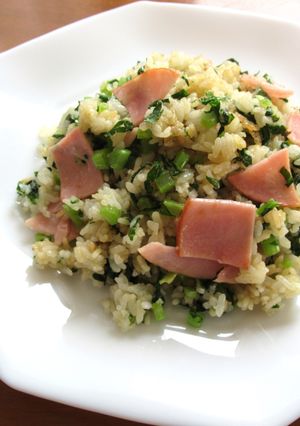 【 ハムと大根の葉の炒飯 〗-レシピのメイン写真