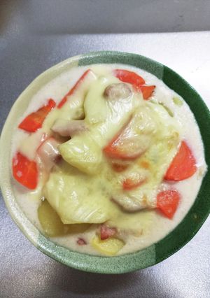 根菜と和風出汁でホワイトグラタン-レシピのメイン写真