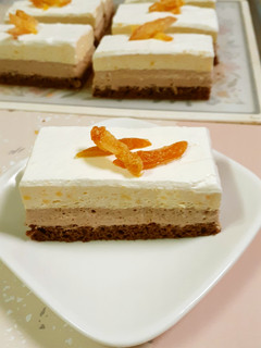 柚子とチョコの二層ムース♡-レシピのメイン写真