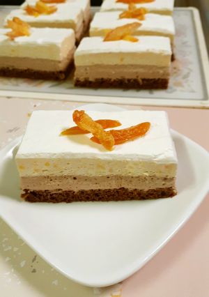 柚子とチョコの二層ムース♡-レシピのメイン写真