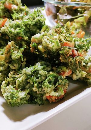 農家の食卓〜にんじん葉のサクサクかき揚げ-レシピのメイン写真