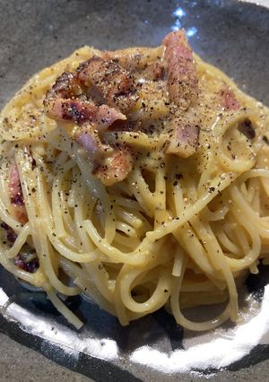 男の30分料理:本格カルボナーラ-レシピのメイン写真