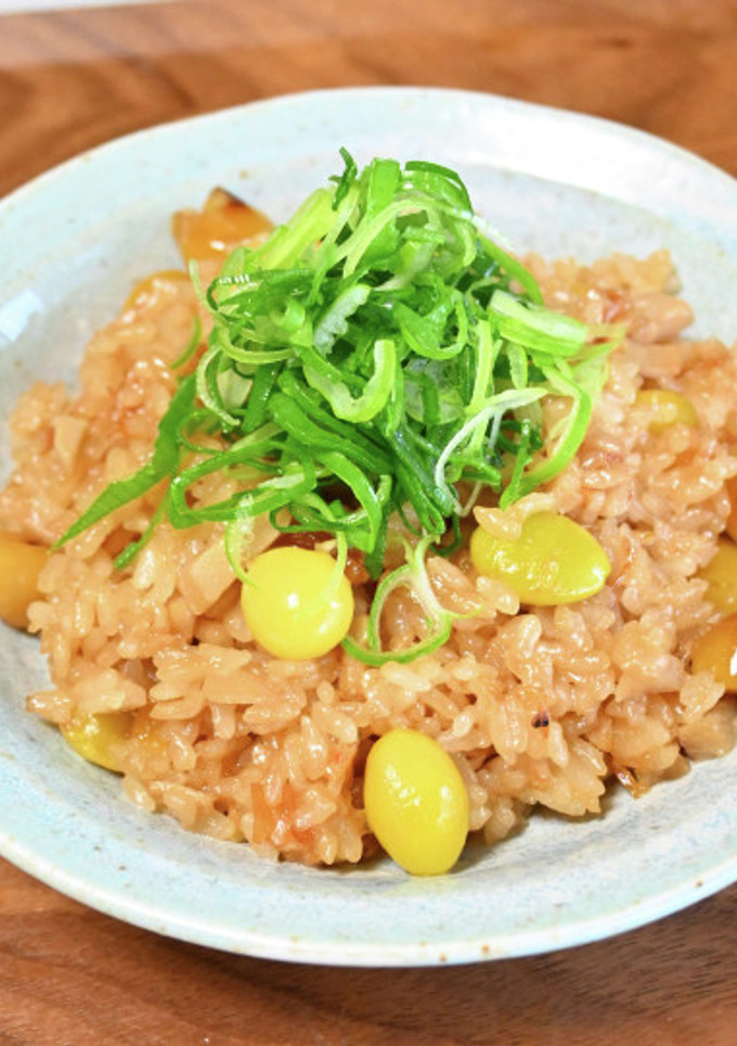 銀杏と干し貝柱と桜エビの炊き込みご飯-レシピのメイン写真