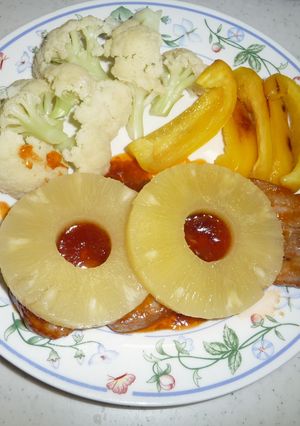 ポークチャップ（ハワイアン）-レシピのメイン写真