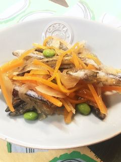 給食の「きびなごの南蛮漬け」♡作り置きも-レシピのメイン写真