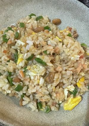 辛子梅と納豆のチャーハン-レシピのメイン写真