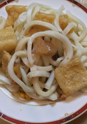 松前漬け＆油揚げポン酢うどん-レシピのメイン写真