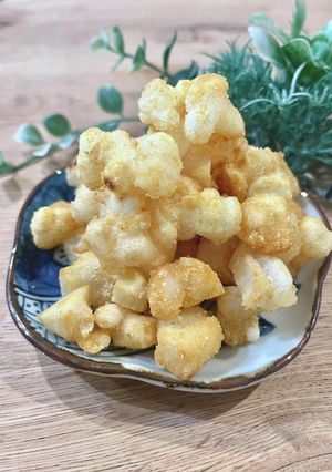 お餅リメイク＊塩きな粉おかき-レシピのメイン写真