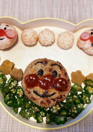 アンパンマンのハンバーグプレート-レシピのメイン写真