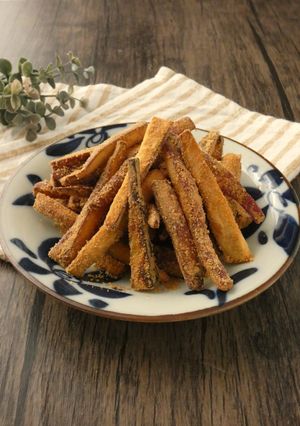 材料4つ!スティックポテトのきな粉がけ-レシピのメイン写真