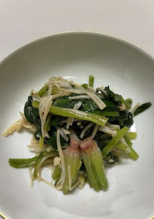 【簡単】ほうれん草とえのきの和物-レシピのメイン写真