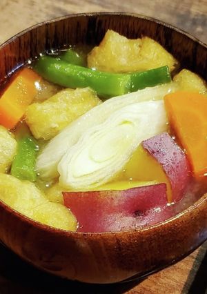 いりこ出汁で作る田舎風お味噌汁-レシピのメイン写真