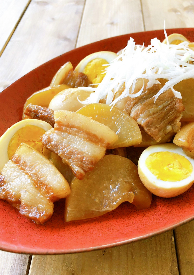 簡単♪豚バラ大根の甘辛煮／豚角煮風-レシピのメイン写真