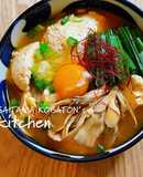 キムチの素でスンドゥブチゲ（豆腐チゲ）